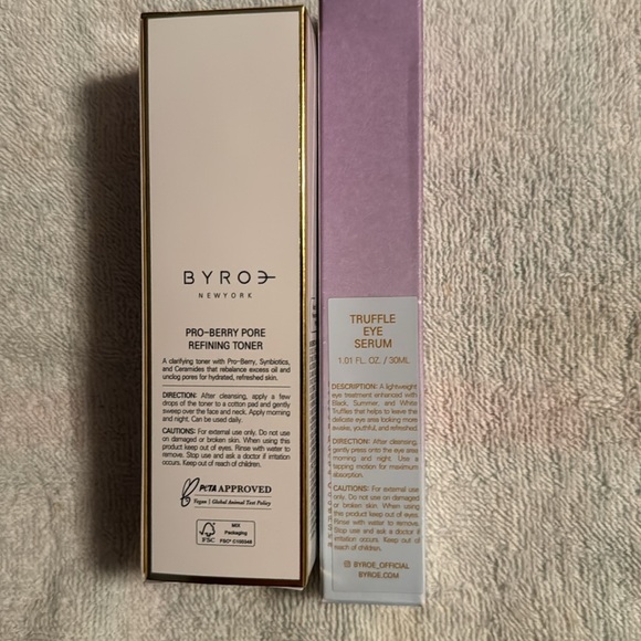 Byroe Pro-Berry Pore Refining Toner and Truffle Eye Serum NIB MSRP $90 - Picture 3 of 5